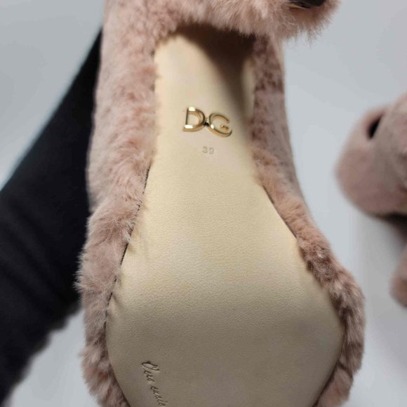 Dolce & Gabbana Pink Furr heels - Picture 11 of 11